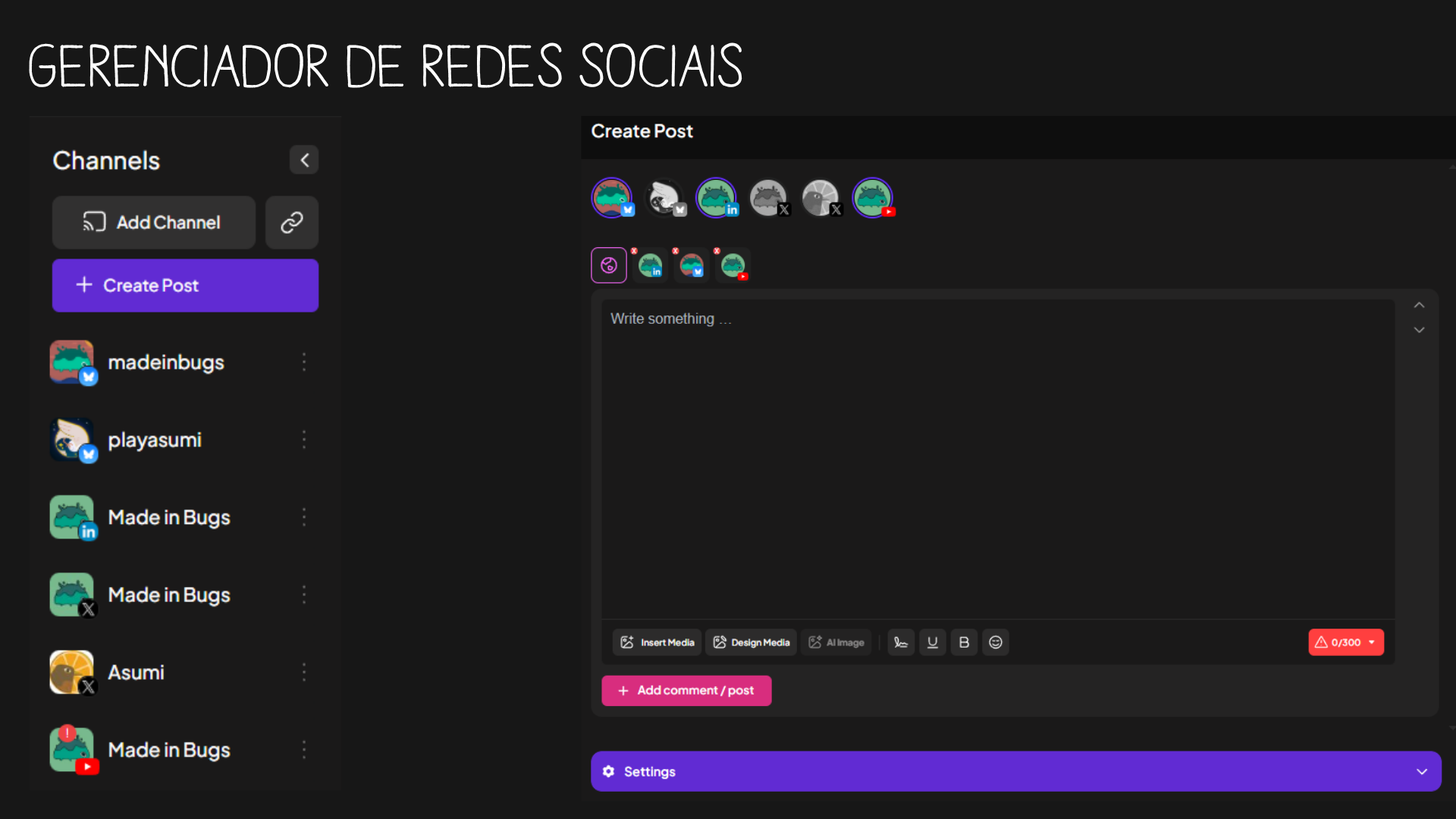 Scheduled posts